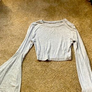 Boutique bought crop top with bell sleeves
